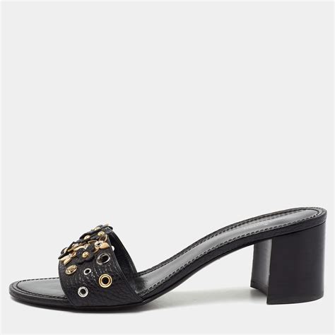 louis vuitton block heels
